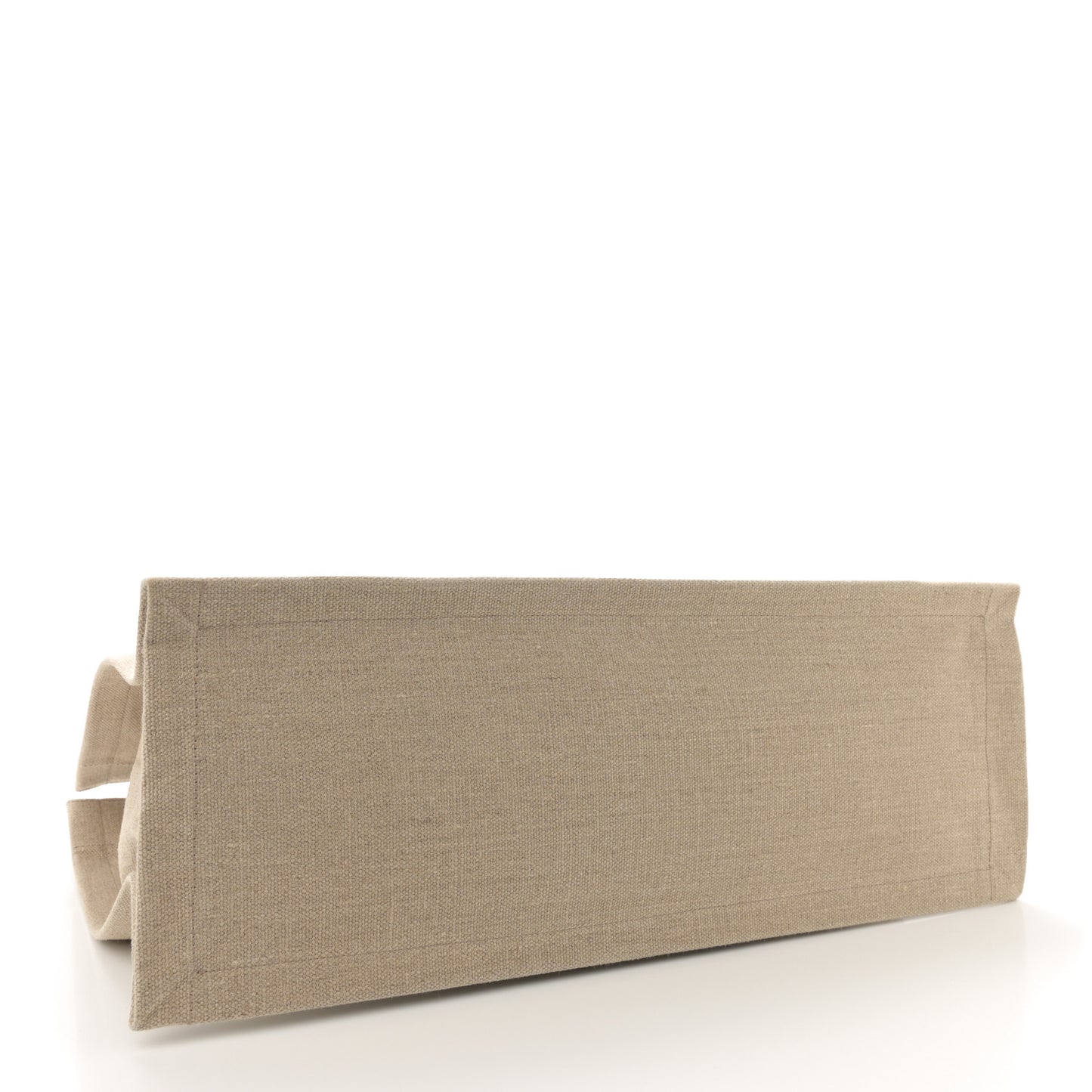 Linen Calfskin Rive Gauche Tote Optic White