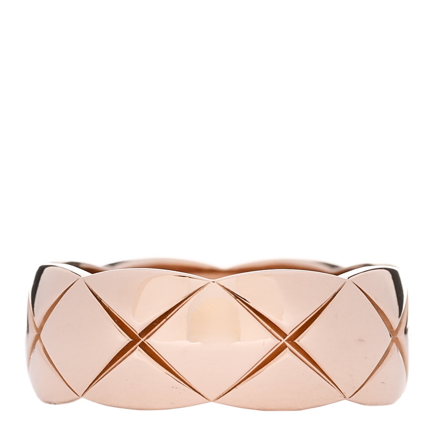 Chanel 18K Beige Gold Small Coco Crush Ring 47 4.25 1 of 6