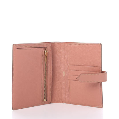 Hermes Chevre Mysore Bearn Compact Wallet Crevette 5 of 9