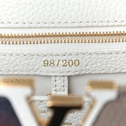 Louis Vuitton Taurillon Artycapucines Henry Taylor MM Snow 6 of 9