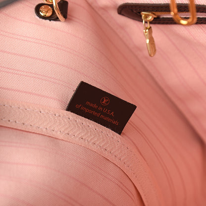 Louis Vuitton Damier Ebene Neo Neverfull MM Rose Ballerine 7 of 10
