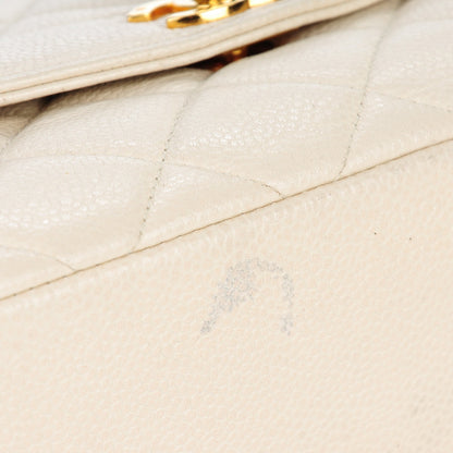 Chanel Caviar Quilted Medium Single Flap Beige Clair 10 of 12