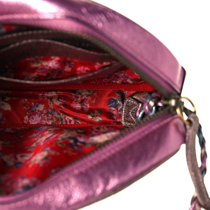 Gucci Laminated Nappa Trapuntata Mini Zumi Dome Shoulder Bag Rosa Lago Rame 5 of 14
