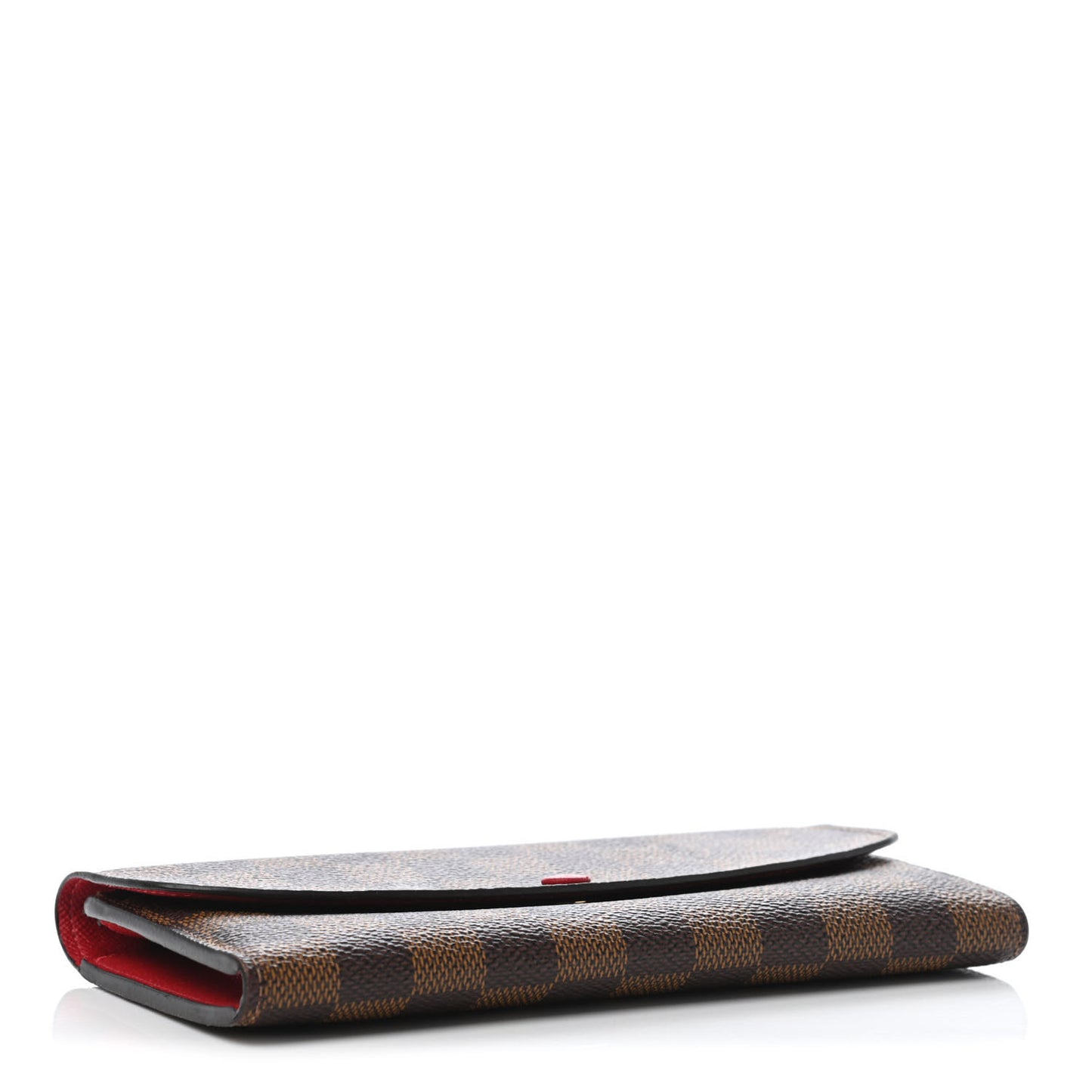 Damier Ebene Emilie Wallet Red