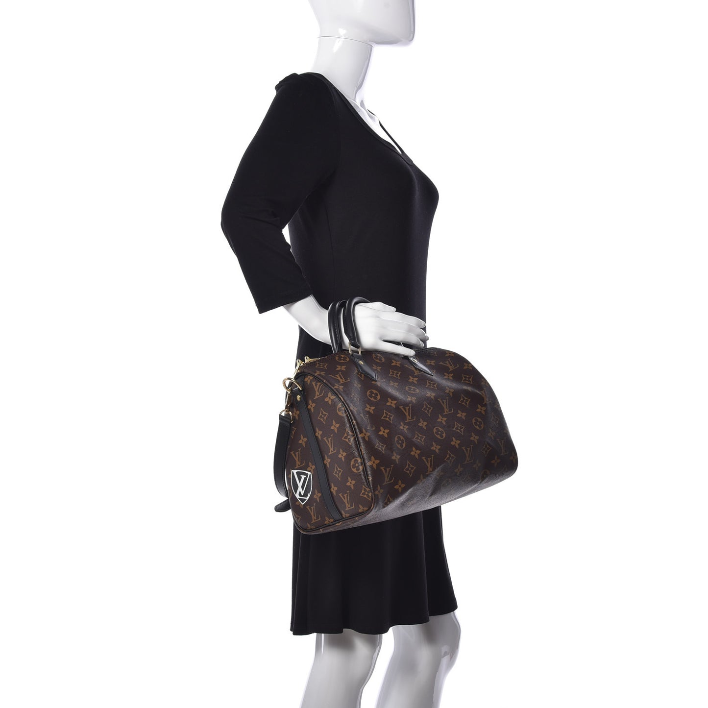 Monogram My World Tour Speedy Bandouliere 30 Black