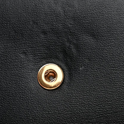 Celine Shiny Calfskin Small Triomphe Wallet Black 10 of 11