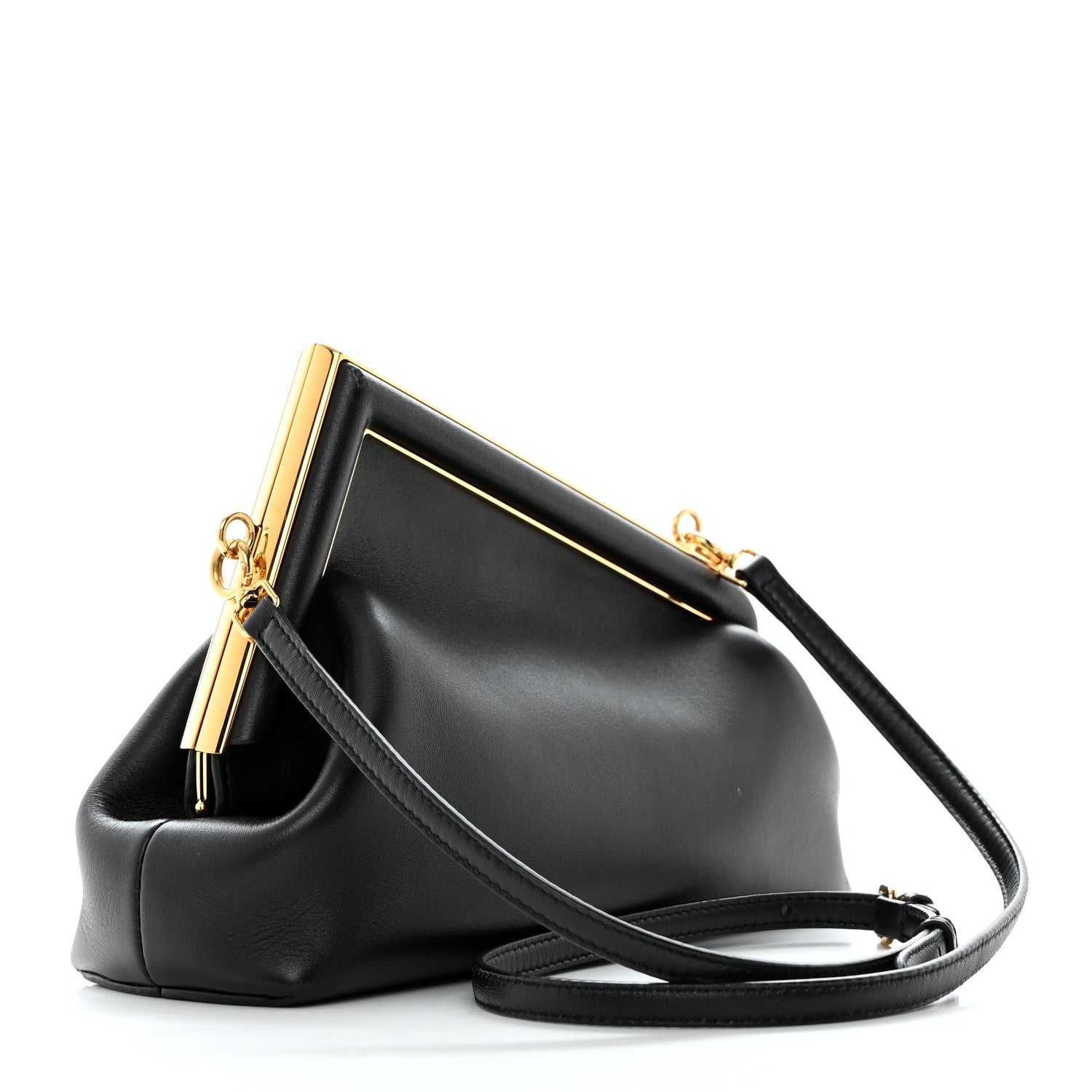 Fendi Shiny Nappa Small Fendi First Black 3 of 11