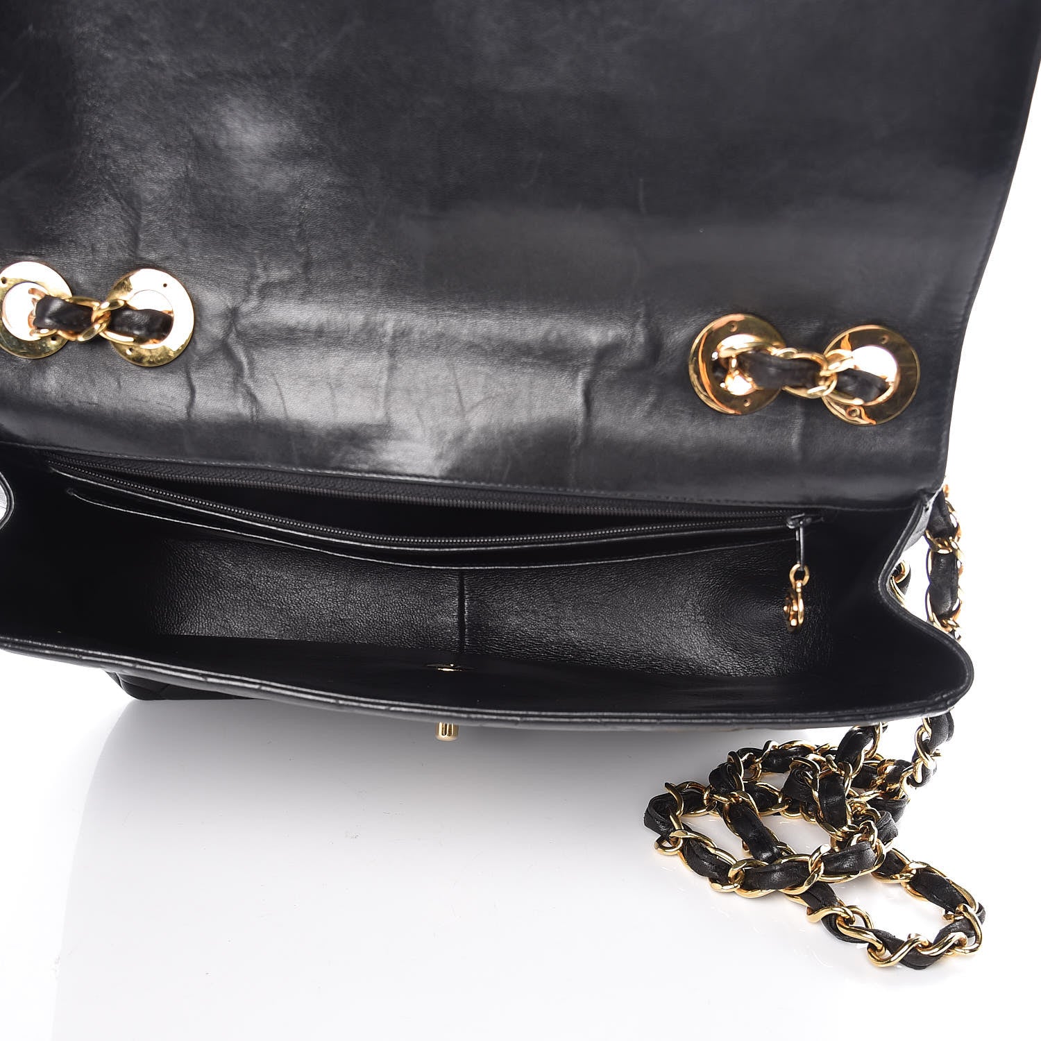 Chanel Lambskin Quilted Jumbo Single Flap Black 5 of 14