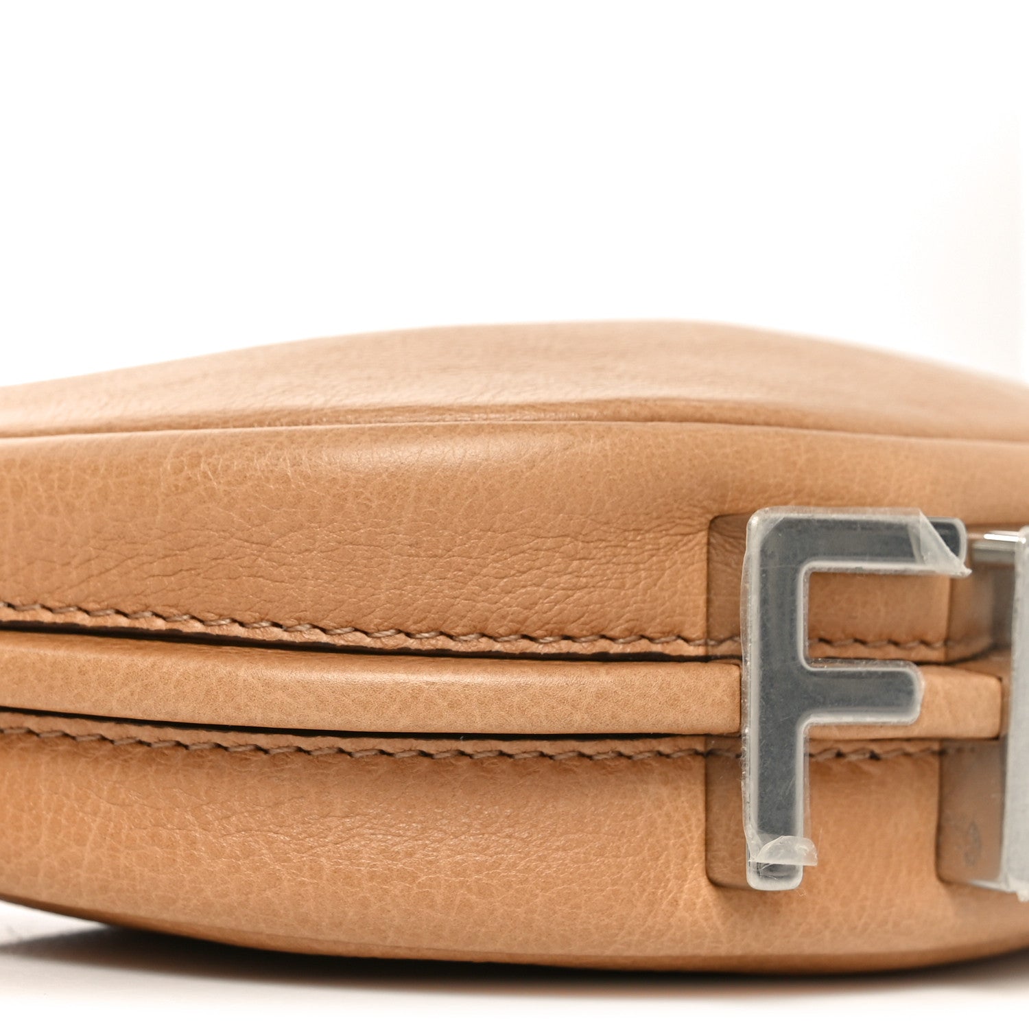 Fendi Vitello Grace Nano Fendigraphy Hobo Charm Miele Scuro 9 of 10