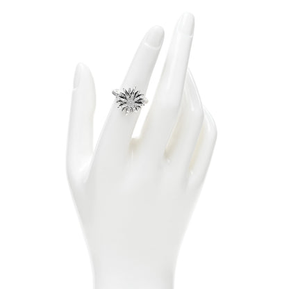David Yurman Sterling Silver Diamond 16mm Starburst Ring 51 5.75 2 of 4