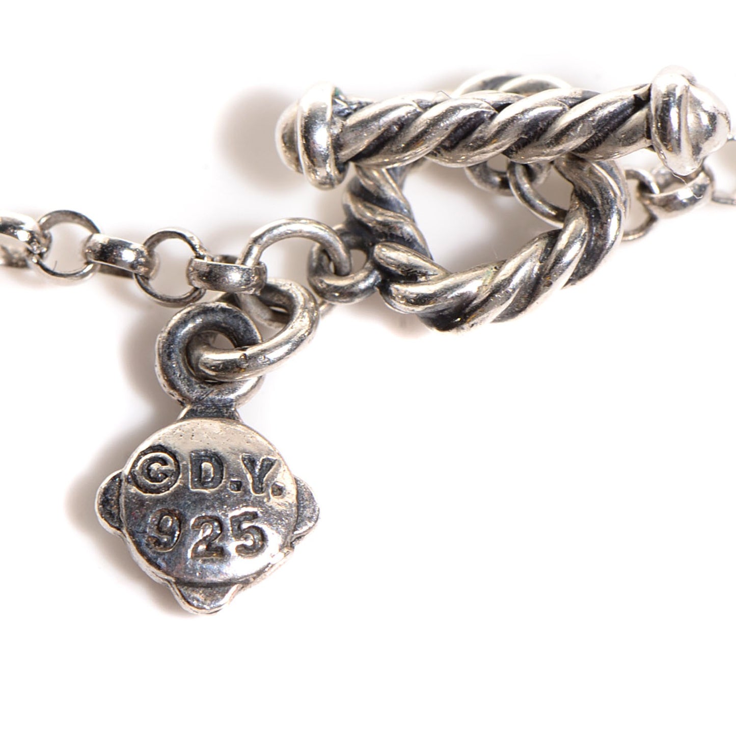 Sterling Silver Black Spinel Bead Chain Necklace