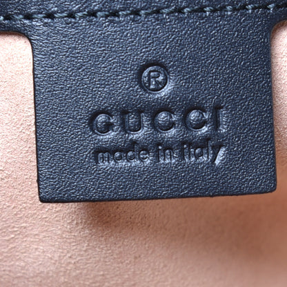 Gucci Suede Patent GG Web Medium Ophidia Top Handle Dome Bag Black 6 of 9
