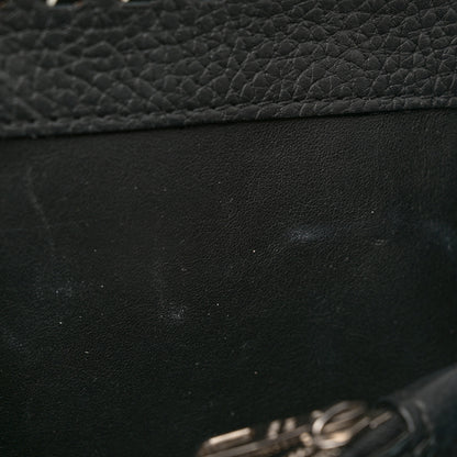 Louis Vuitton Taurillon Braided Capucines MM Black 10 of 12
