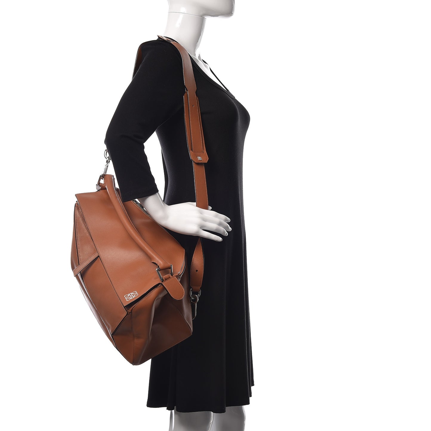 Calfskin Large Puzzle Bag Tan