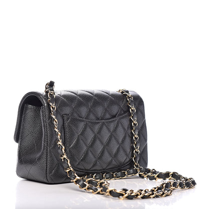 Chanel Caviar Quilted Mini Rectangular Flap Dark Grey 3 of 11