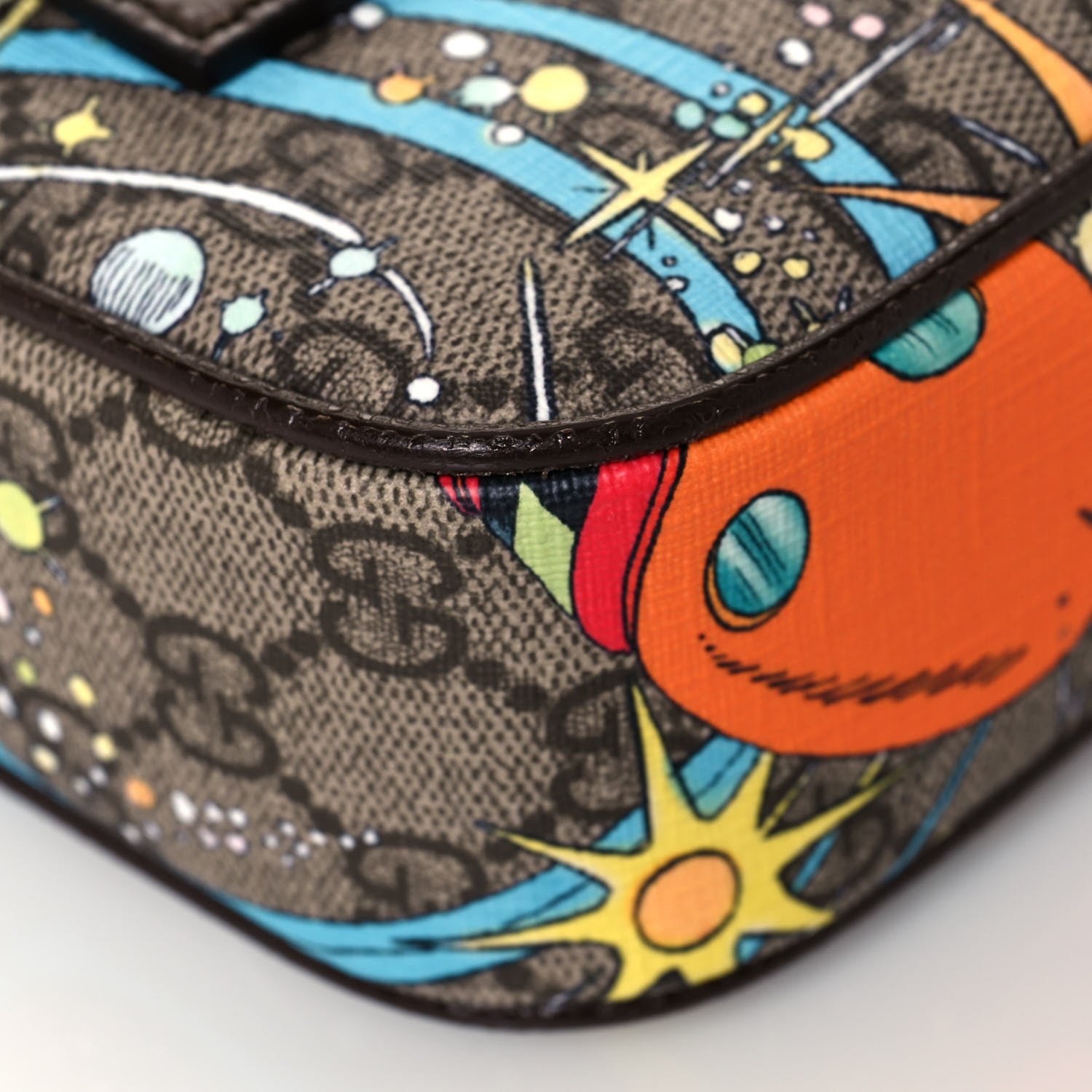 Gucci X DISNEY GG Supreme Monogram Donald Duck Small Belt Bag Beige Multicolor New Acero 12 of 13