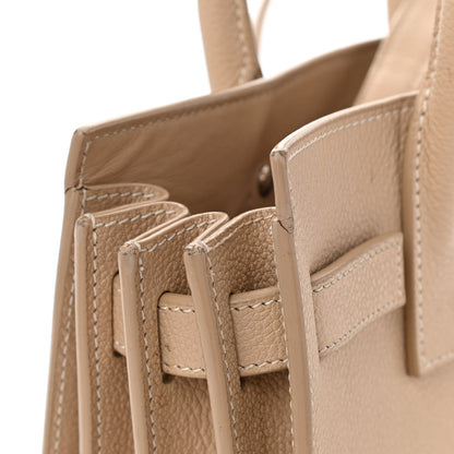 Saint Laurent Grained Calfskin Nano Sac De Jour Dark Beige 12 of 17