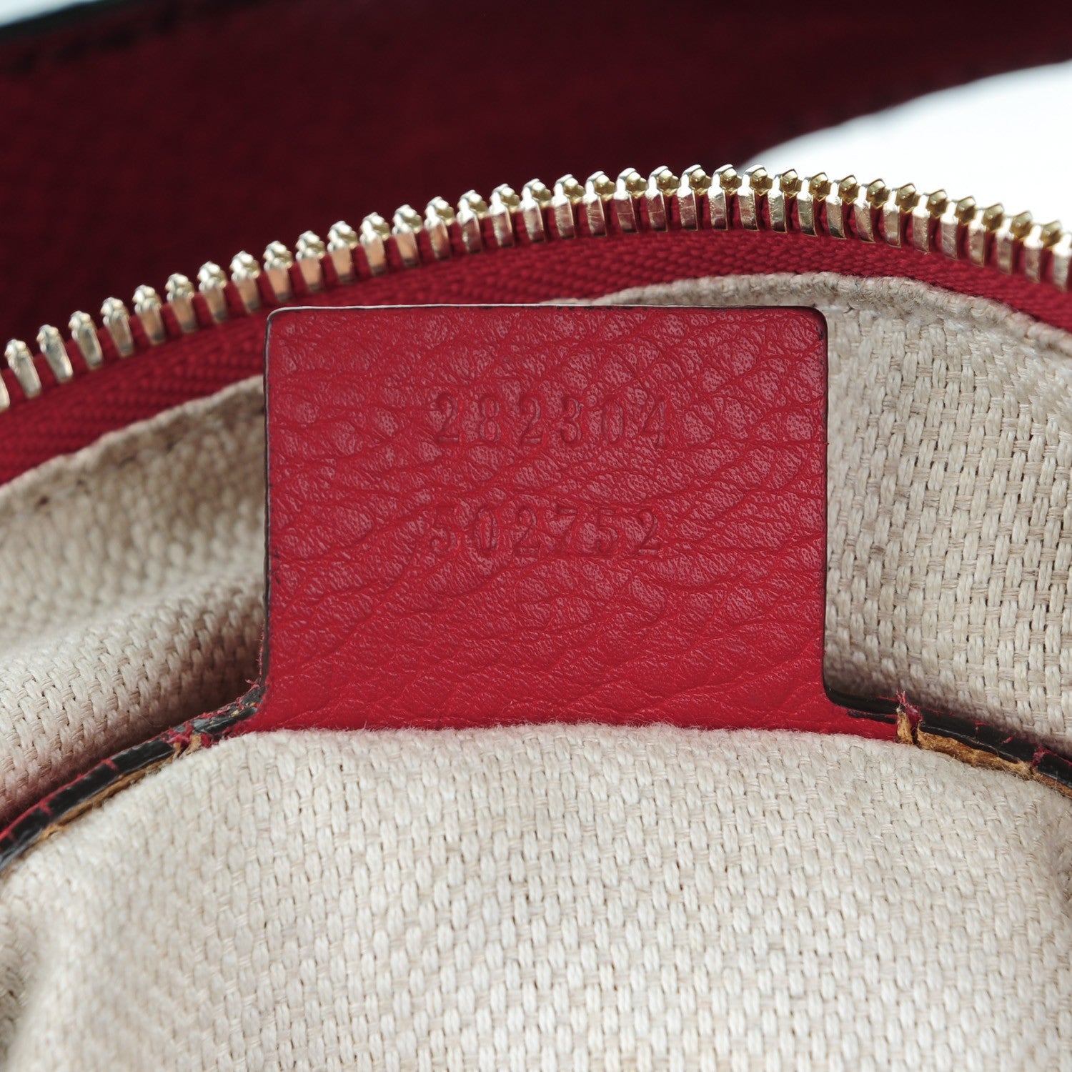 Gucci Pebbled Calfskin Large Soho Hobo Red 7 of 12