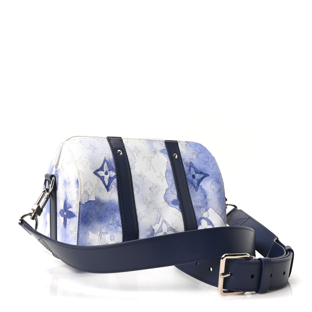 Louis Vuitton Monogram Watercolor City Keepall Blue 3 of 10