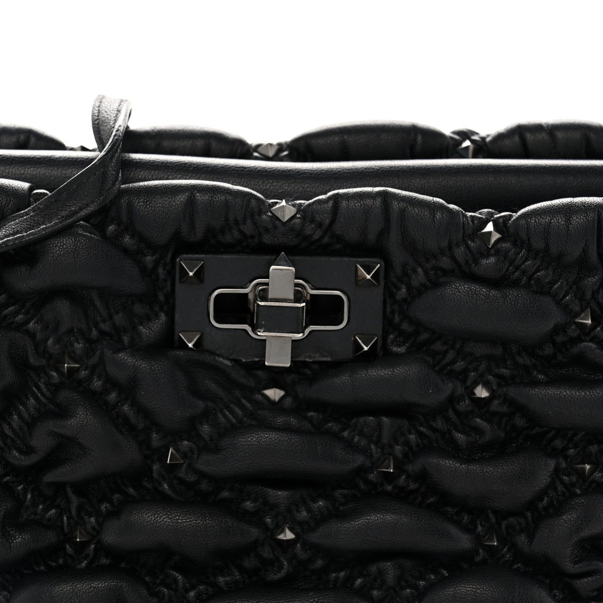 Valentino Garavani Nappa Spikeme Clutch Black 7 of 10