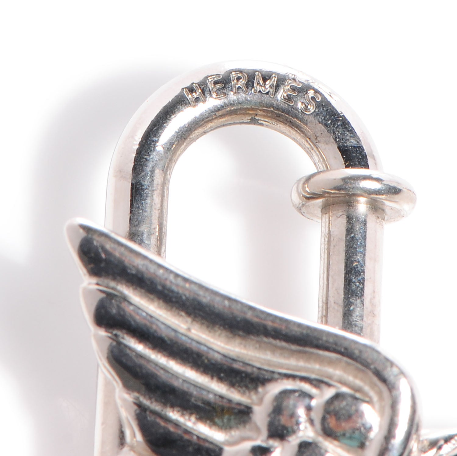 Hermes Pegasus Cadena Lock Palladium 3 of 7