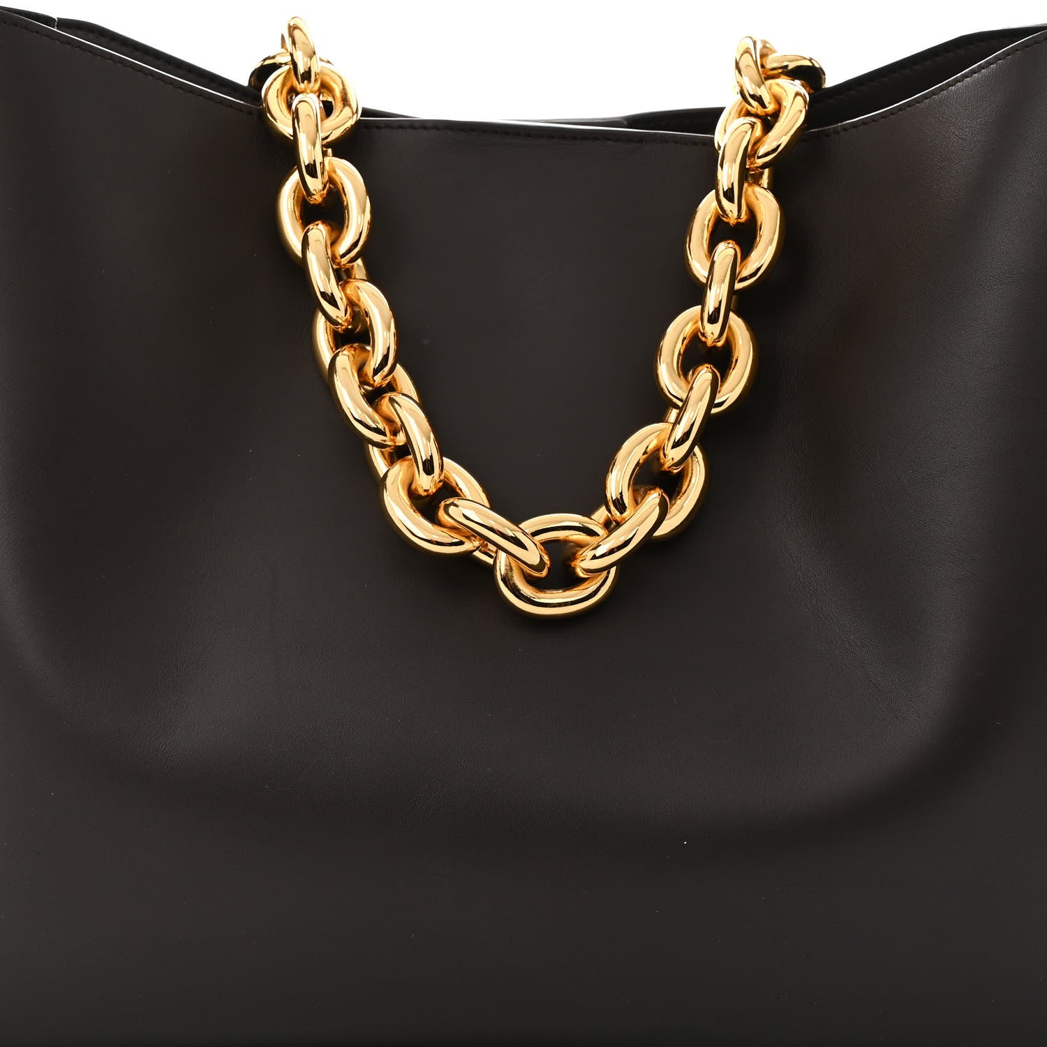 Bottega Veneta Calfskin Wood Mount Fondant 9 of 14
