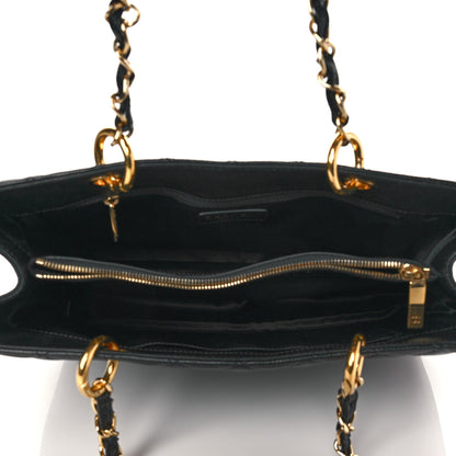 Chanel Caviar Quilted Grand Shopping Tote GST Black 5 of 10
