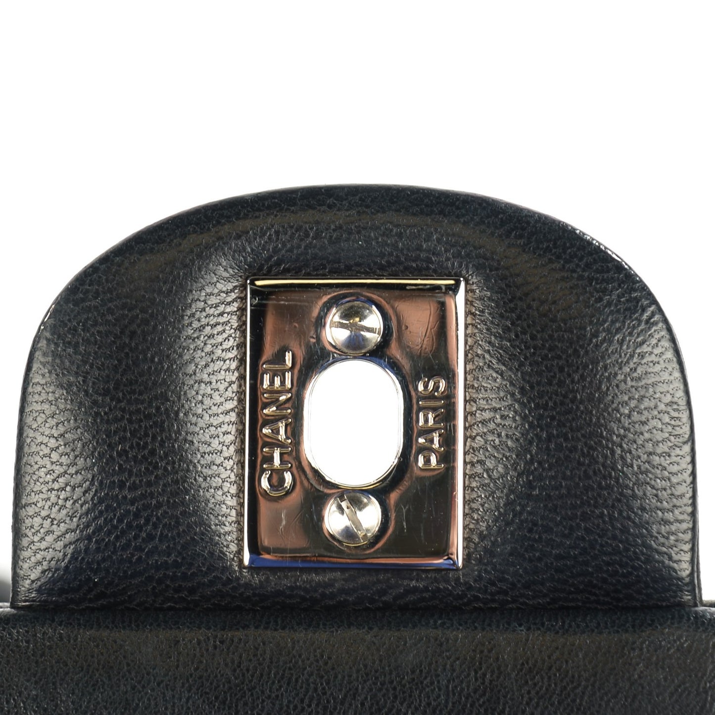 Lambskin Quilted Small Double Flap Black