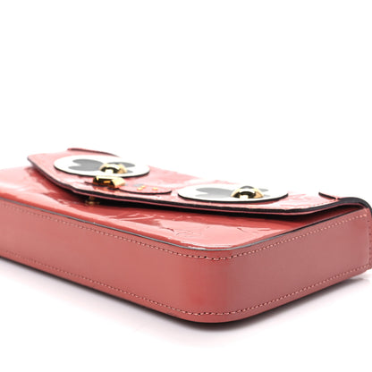 Louis Vuitton Vernis Valentine Dog Pochette Felicie Chain Wallet Pink 8 of 8