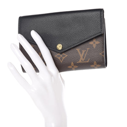 Louis Vuitton Monogram Pallas Compact Wallet Black 2 of 9