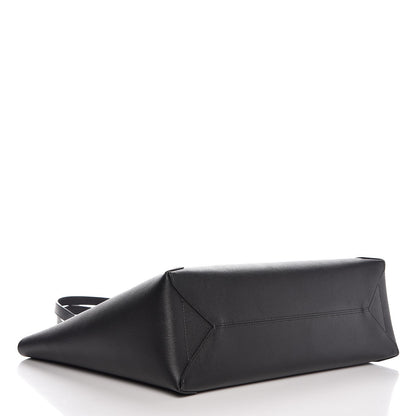 MCM Calfskin Shopper Tote Black 4 of 10