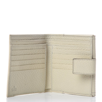 Gucci Calfskin Bamboo French Wallet White 5 of 12