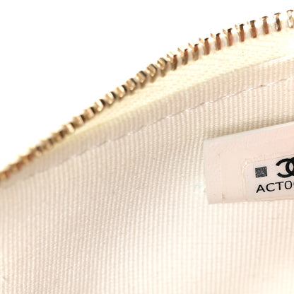 Chanel Shiny Crumpled Lambskin Quilted Trendy Chain Around Hobo White 7 of 10