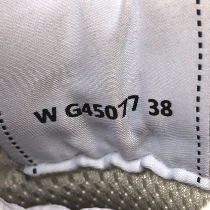 Chanel Fabric Laminated Calfskin Stretch CC Womens Sneakers 38 White Gold Silver 7 of 9