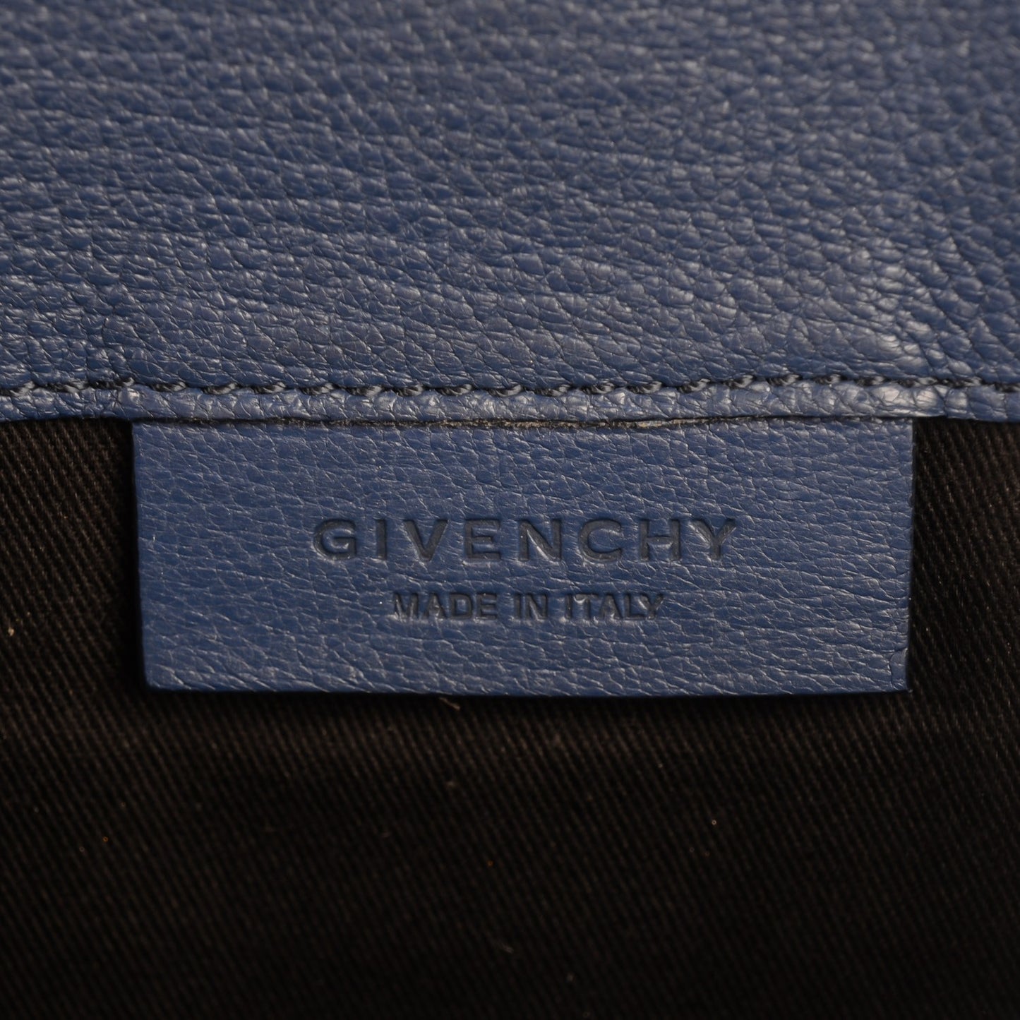 Sugar Goatskin Medium Antigona Envelope Clutch Blue