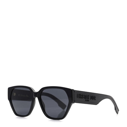 Christian Dior Acetate Square DiorID1 Sunglasses Black 1 of 7
