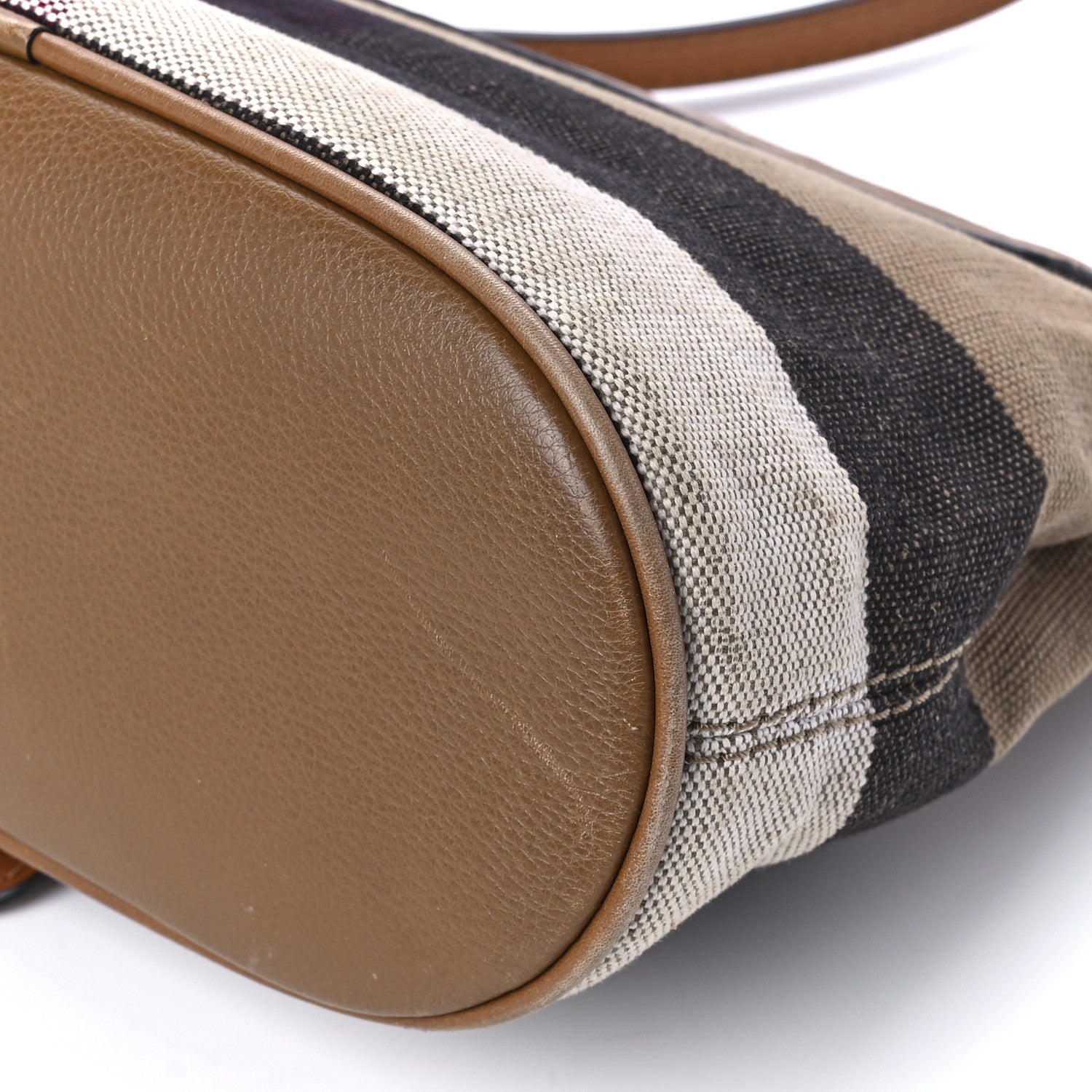 Burberry Mega Check Grainy Calfskin Small Gowan Messenger Bag Saddle Brown 19 of 24