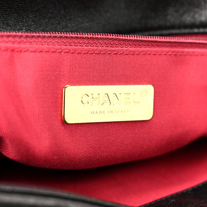 Chanel Goatskin Quilted Large Chanel 19 Flap Black 6 of 10