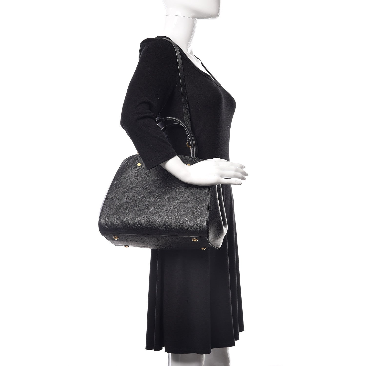 Louis Vuitton Empreinte Montaigne MM Black 2 of 10