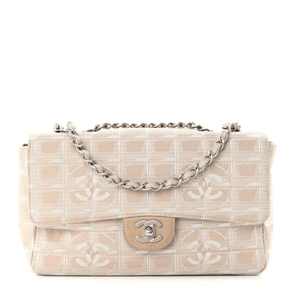 Chanel Nylon Medium Travel Flap Light Beige 1 of 13