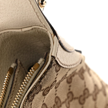 Gucci Monogram Creole Hobo Ivory 14 of 17