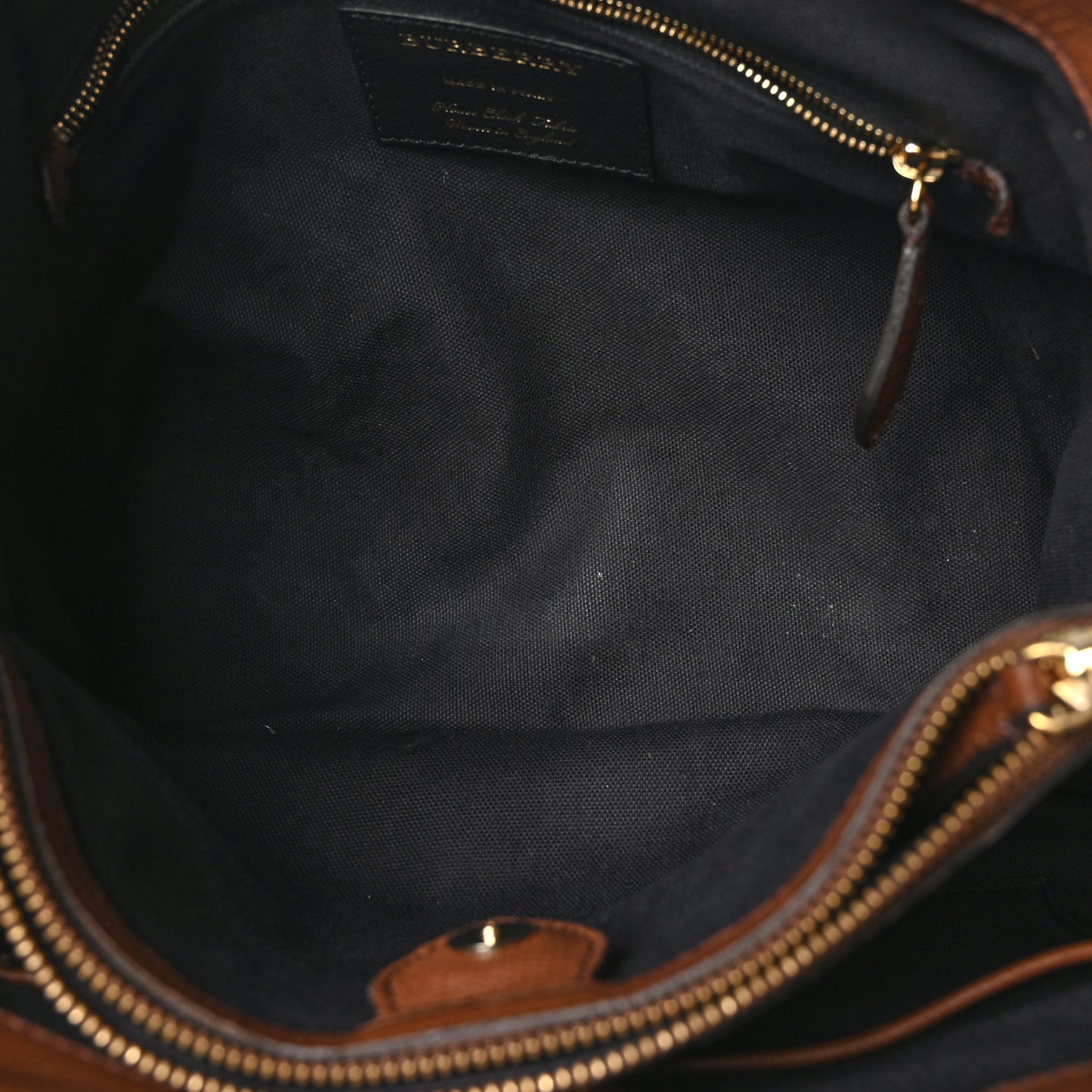 Grainy Calfskin House Check Medium Banner Tote Dark Sand