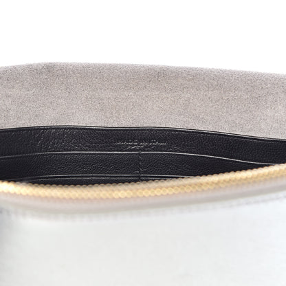 Saint Laurent Metallic Calfskin Classic Monogram Kate Tassel Chain Wallet Platine 6 of 11