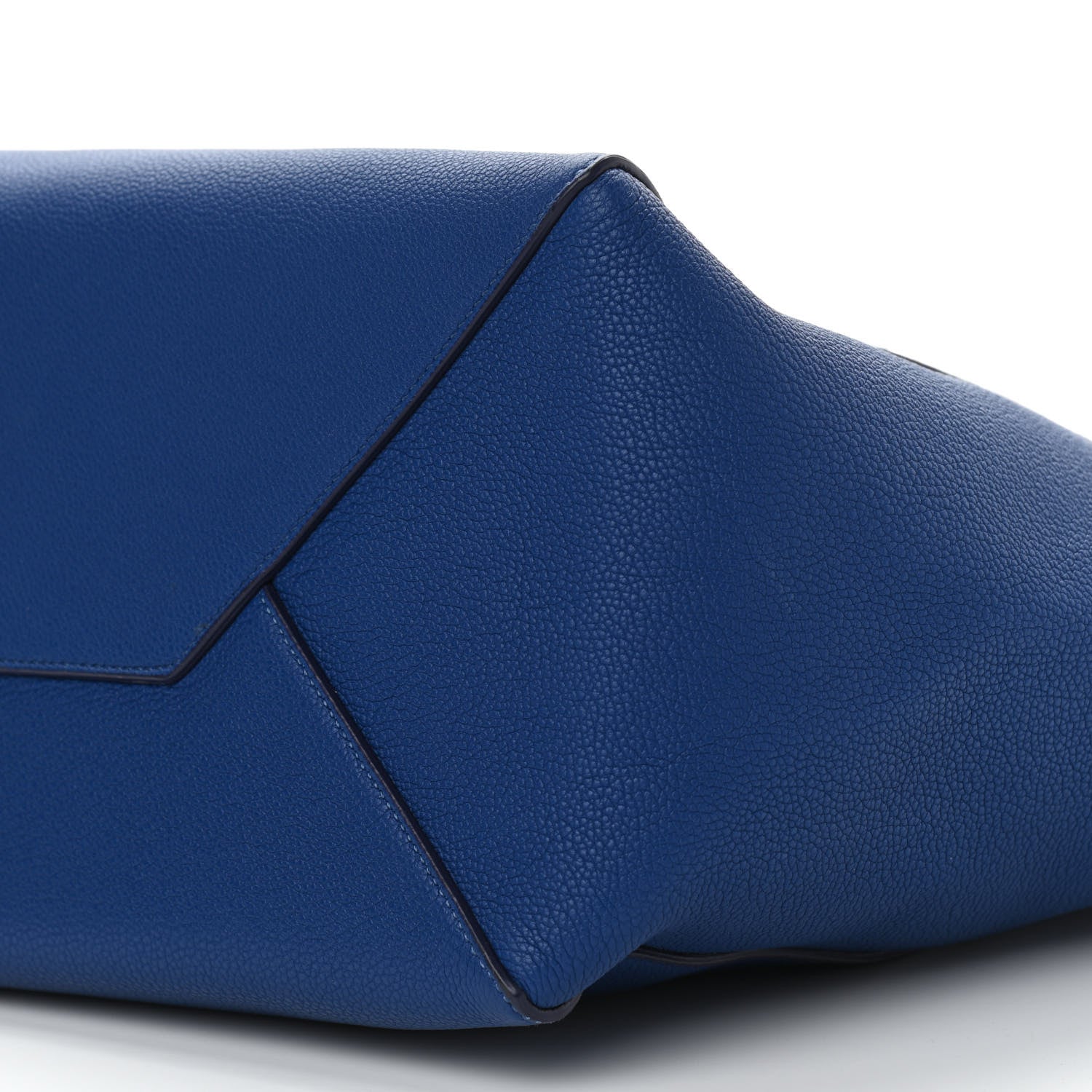 Celine Soft Grained Calfskin Small Belt Cabas Phantom Deep Blue 9 of 9