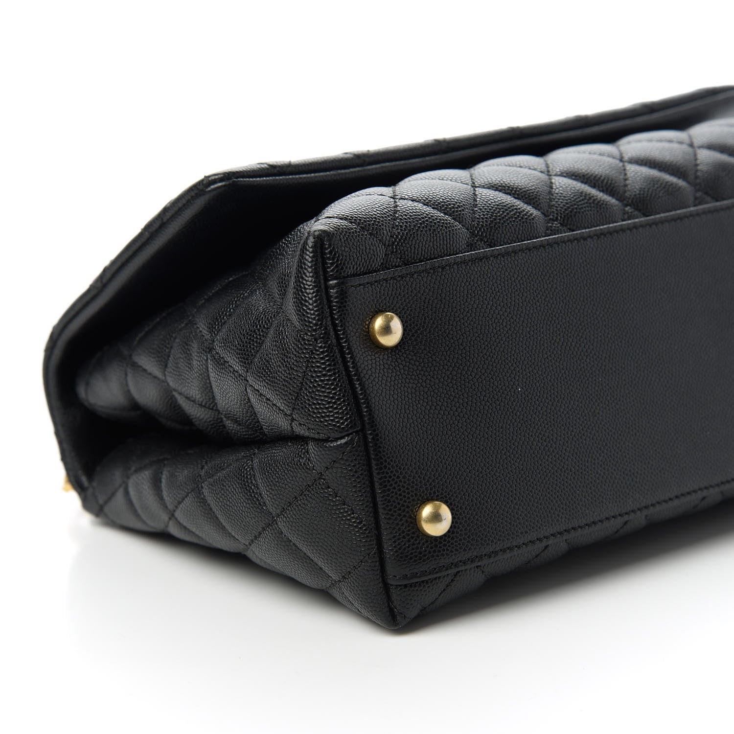Chanel Caviar Quilted Small Coco Handle Flap Black 6 of 10