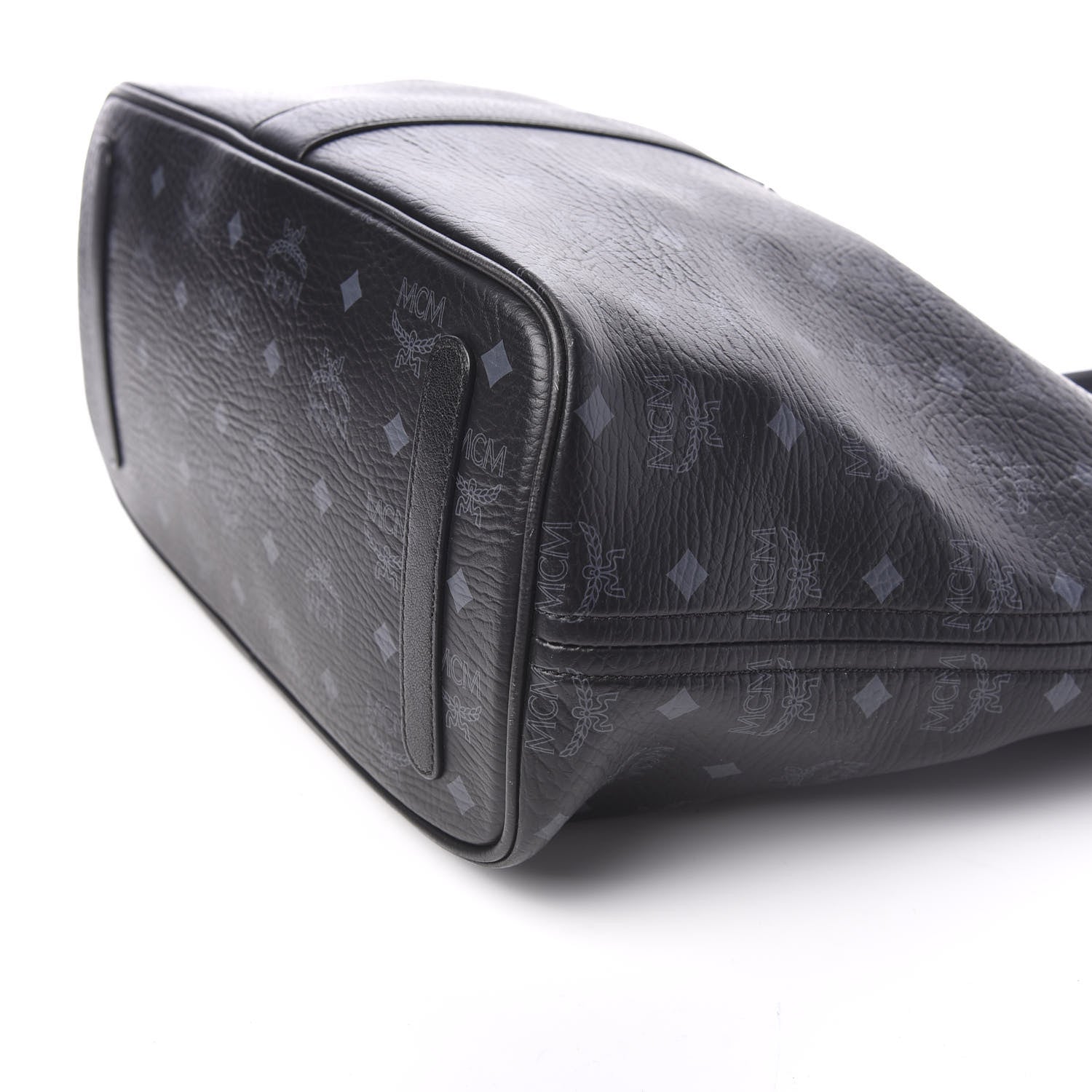 MCM Visetos Medium Liz Reversible Shopper Tote Black 12 of 18