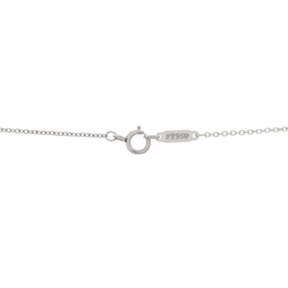 Tiffany Platinum 18K Yellow Gold Diamond Schlumberger Ten Stone Cross Pendant Necklace 3 of 3