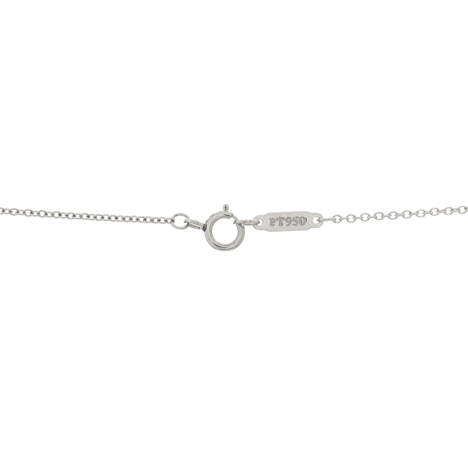 Tiffany Platinum 18K Yellow Gold Diamond Schlumberger Ten Stone Cross Pendant Necklace 3 of 3