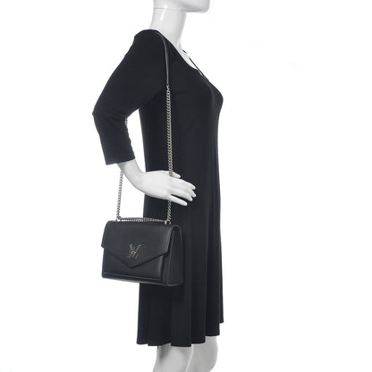 Louis Vuitton Soft Calfskin My Lockme Chain Bag BB Black 2 of 9