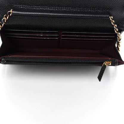 Chanel Caviar Quilted Wallet On Chain WOC Black 5 of 12
